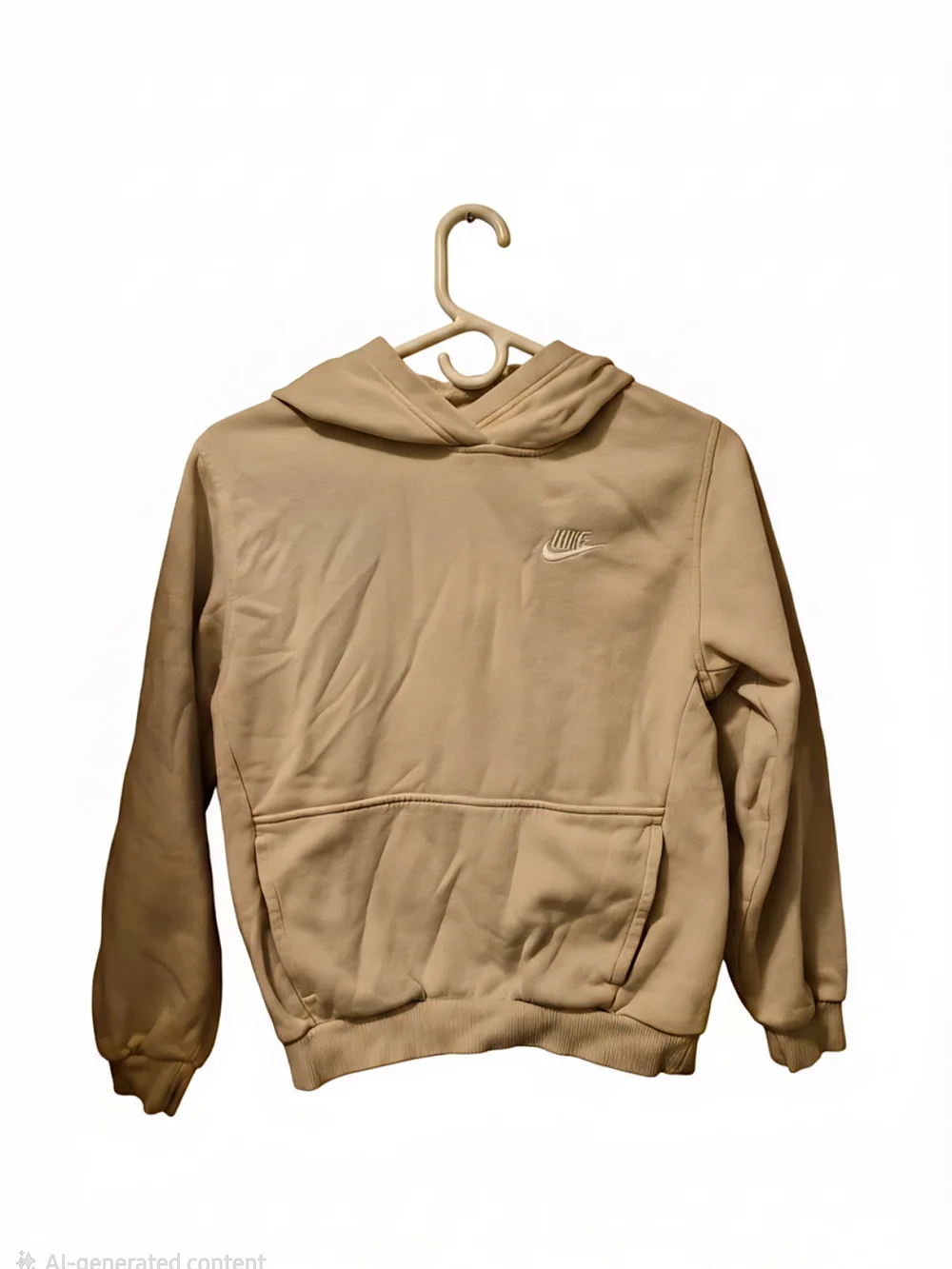 Nike Women's Cream Hoodie - Classic Pullover M/L